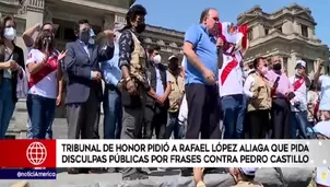 Tribunal de Honor solicitó a López Aliaga pedir disculpas públicas por declaraciones contra Castillo. Video: América