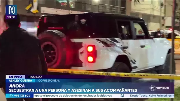 Ataque armado en Trujillo deja cuatro muertos y un desaparecido. Foto: Canal N Ataque armado en Trujillo deja cuatro muertos y un desaparecido. Foto: Canal N