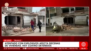 Explosión en Trujillo deja 11 heridos y 30 casas afectadas. Foto y video: Canal N