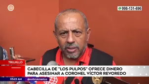 Delincuente ofrece dinero para asesinar a coronel Víctor Revoredo. Foto y video: América Noticias