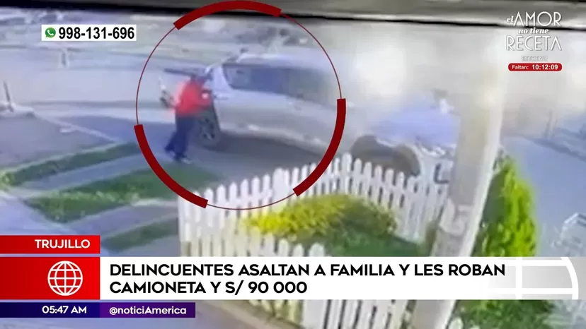 Trujillo: Delincuentes asaltan a familia y le arrebatan camioneta y 90 mil soles