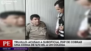 Policía detenido en Trujillo.