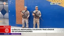 Ejército resguarda colegios tras ataques de extorsionadores en Trujillo. Foto y video: América Noticias