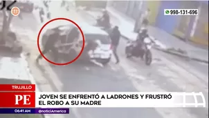 Joven arriesgó su vida atacando a uno de los delincuentes que se encontraba armado / Fuente:: América Noticias