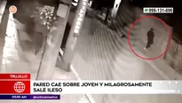 Joven sobrevive tras caerle una pared encima. Foto y video: América Noticias