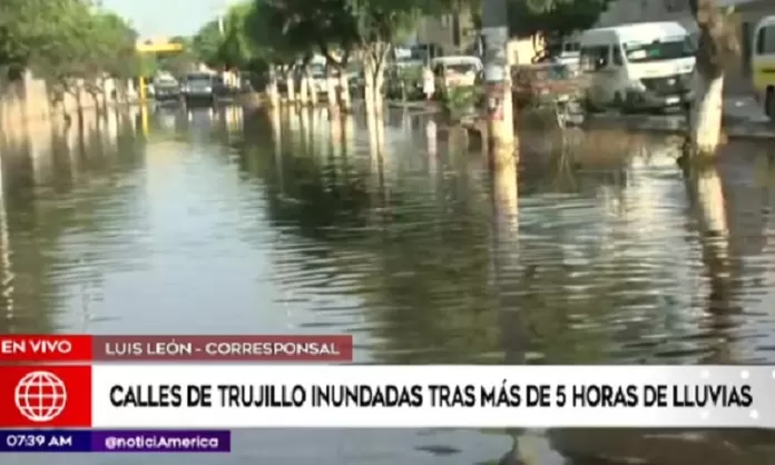 Trujillo Tras Lluvia De Más De 5 Horas Calles Lucen Inundadas