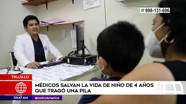 Médicos salvaron a niño en Trujillo. Foto: América Noticias