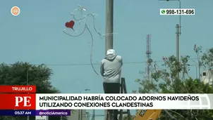 Presuntas conexiones clandestinas de luz en Trujillo. Foto y video: América Noticias