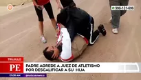 Padre agredió a juez de atletismo. Foto y video: América Noticias