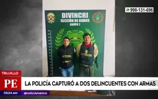 Trujillo: Policía capturó a 'marcas' con armas de fuego - Noticias de armas