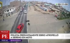 Trujillo: Policía presuntamente ebrio atropelló a sereno en moto - Noticias de comision-de-fiscalizacion