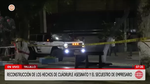 Reconstruyen secuestro de empresario y múltiple crimen en Trujillo. Foto: América Noticias Reconstruyen secuestro de empresario y múltiple crimen en Trujillo. Foto: América Noticias