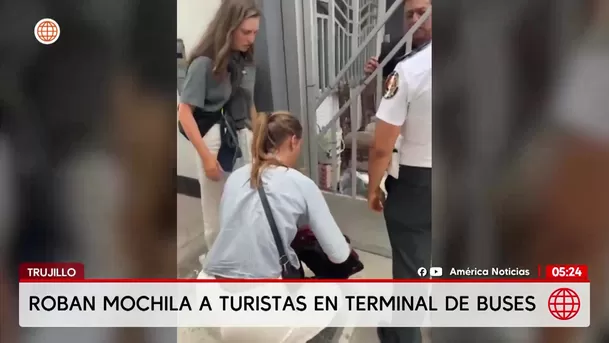 Recuperan pertenencias de turistas tras robo en terminal de Trujillo. Foto: América Noticias