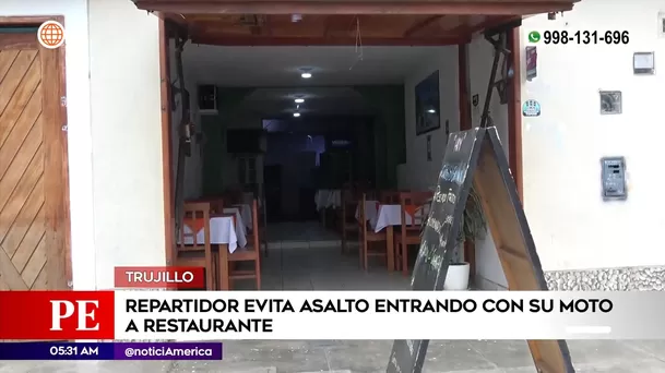Intento de asalto en Trujillo. Foto: América Noticias Intento de asalto en Trujillo. Foto: América Noticias