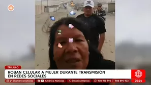 Asaltan a mujer que hacía transmisión por su hijo / Video: América TV