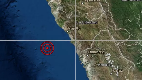 Sismo en La Libertad. Foto: IGP