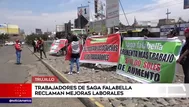 Trujillo: Trabajadores de Saga Falabella exigieron mejoras laborales