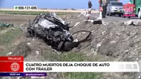 Accidente de tránsito en Trujillo. Foto y video: América Noticias