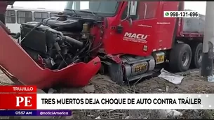 El accidente ocurrió en la carretera Panamericana en Chao, provincia de Virú.