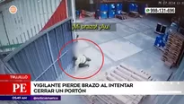 Vigilante perdió el brazo en Trujillo. Foto y video: América Noticias