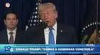 Trump: EE.UU. administrará Venezuela hasta lograr transición legal y segura