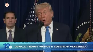 Donald Trump anunció que EE.UU. mantendrá el control de Venezuela hasta una transición segura. Video: Domingo al Día