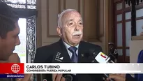 Carlos Tubino, vocero de Fuerza Popular.