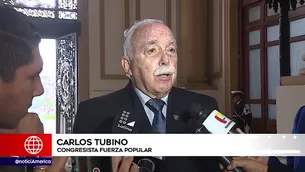 Carlos Tubino, vocero de Fuerza Popular.