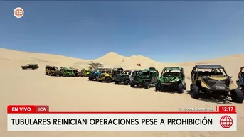 Tubulares de Huacachina reanudan operaciones tras reunión con MTC. Foto y video: América Noticias