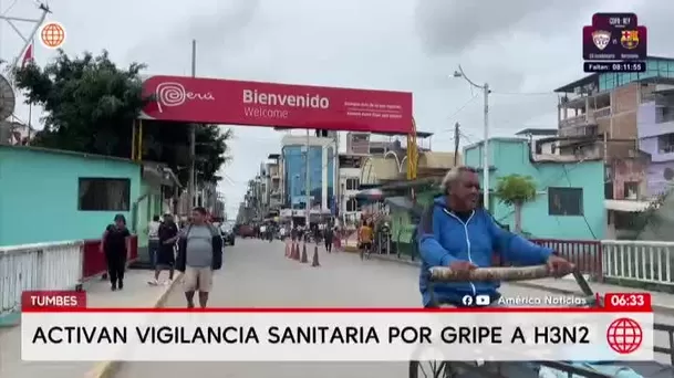 Tumbes activa vigilancia por alerta de gripe A H3N2 en frontera. Foto: América Noticias