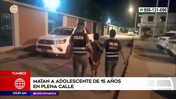 Adolescente asesinado en Tumbes. Foto: América Noticias