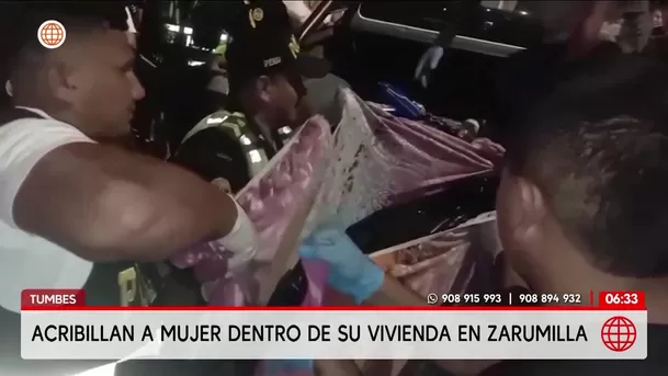 Tumbes: Asesinan a balazos a mujer dentro de su vivienda en Zarumilla. Foto: América Noticia Tumbes: Asesinan a balazos a mujer dentro de su vivienda en Zarumilla. Foto: América Noticia