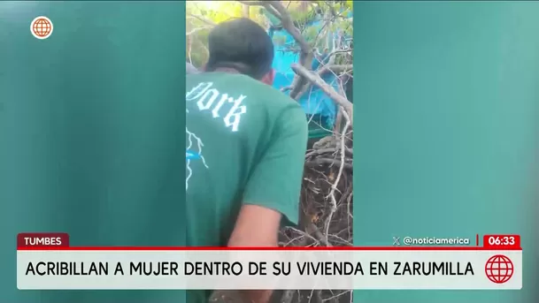 Tumbes: Asesinan a balazos a mujer dentro de su vivienda en Zarumilla. Foto: América Noticia Tumbes: Asesinan a balazos a mujer dentro de su vivienda en Zarumilla. Foto: América Noticia