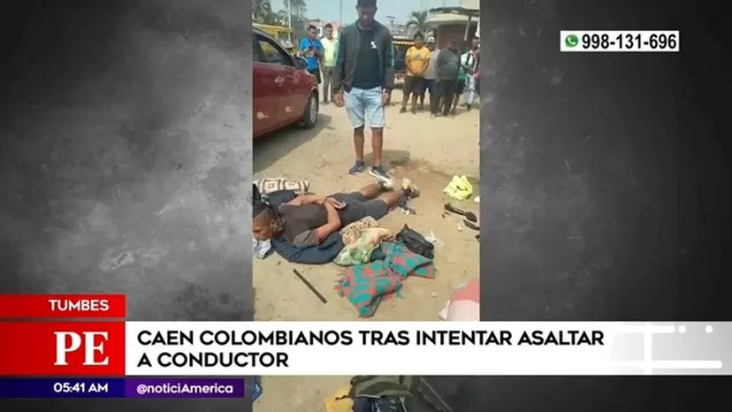 Tumbes: Caen colombianos tras intentar asaltar a conductor
