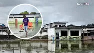 Tumbes: colegio sigue inundado y renacuajos aparecen en pasillos