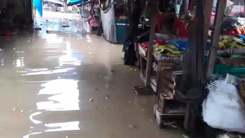 Desborde del río Zarumilla. Foto: América Noticias