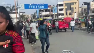 Frontera Perú-Ecuador: expulsados acceden tras bloqueo inicial. Foto y video: Canal N