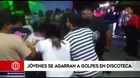 Tumbes: Jóvenes se agarran a golpes en discoteca