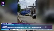Tumbes registra torbellinos de viento por inusual calor