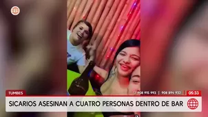 Tumbes: Sicarios asesinan a cuatro personas en un bar. Foto y video: América Noticias