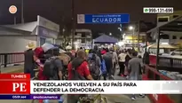 Venezolanos regresan a su país. Foto y video: América Noticias