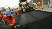 Obras en túnel Benavides. Foto: Andina