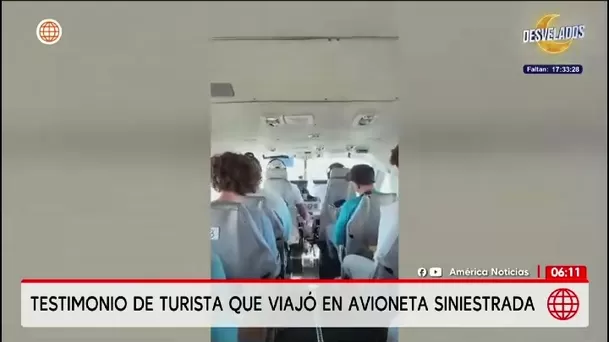 Un turista español contó que viajó junto a sus padres en la misma avioneta que se accidentó en Nasca/ América Noticias Un turista español contó que viajó junto a sus padres en la misma avioneta que se accidentó en Nasca/ América Noticias