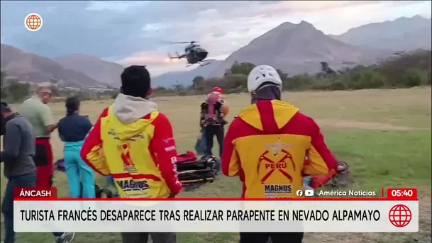 Turista francés desaparece tras realizar parapente en Áncash. Foto: América Noticias