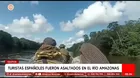 Turistas españoles asaltados durante tour en río Amazonas