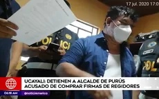 Ucayali: Detienen a alcalde de Purús acusado de comprar firmas de regidores - Noticias de purus