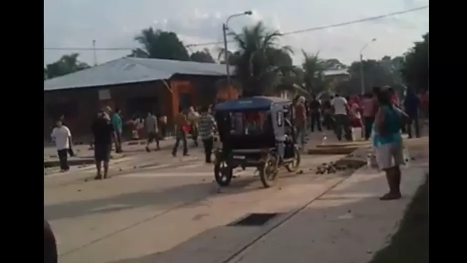 Enfrentamientos con policías. Foto: América Noticias