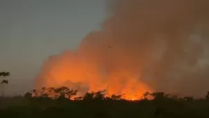 Ucayali: incendio forestal avanza en Manantay sin control. Video: Canal N
