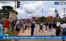 Ucayali: se registran enfrentamientos en paro agrario  - Noticias de barranco