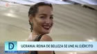 Ucrania: Reina de belleza se une al Ejército 